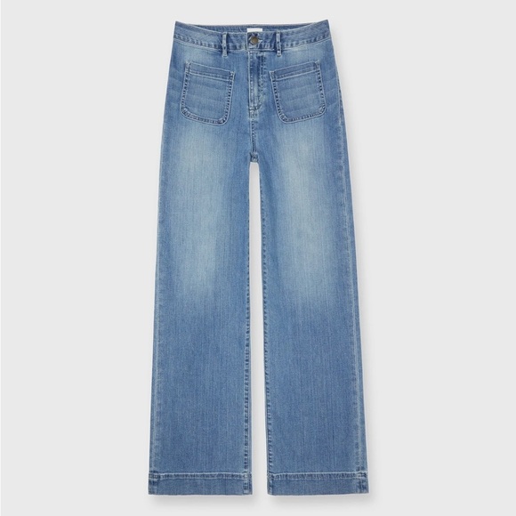 Ann Mashburn Coco Patch Pocket Jean in "7-Year Indigo Stretch Denim" Size 32 - Picture 6 of 16